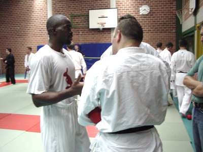Kumite-Champion John Ikeme, Afrika-Meister Mittwoch in Rudolfshof