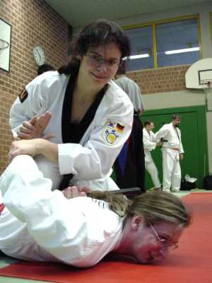 Manu, Bayerische Meisterin im Vollkontakt-Taekwondo 