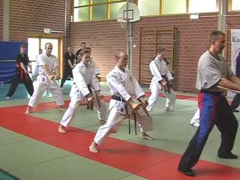 KATA-Training: "Matsuhiga-No-Tonfa", "Chatanyara-No-Tonfa", "Hama-Higa-No-Tonfa"
